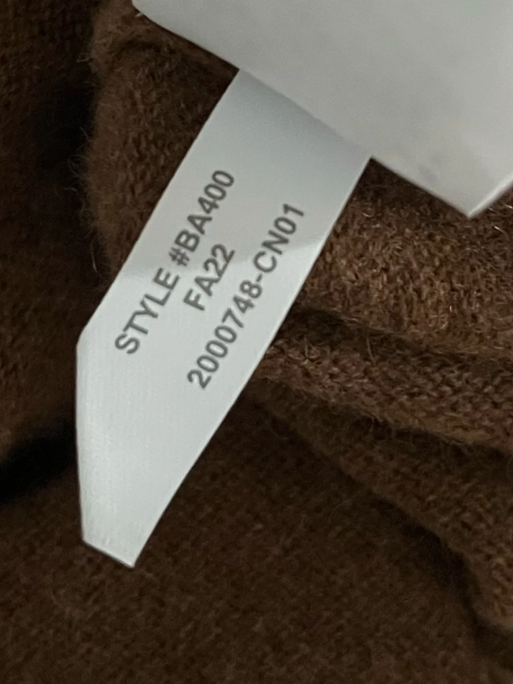 XL J Crew Cashmere classic-fit crewneck sweater BA400 brown - Picture 7 of 7